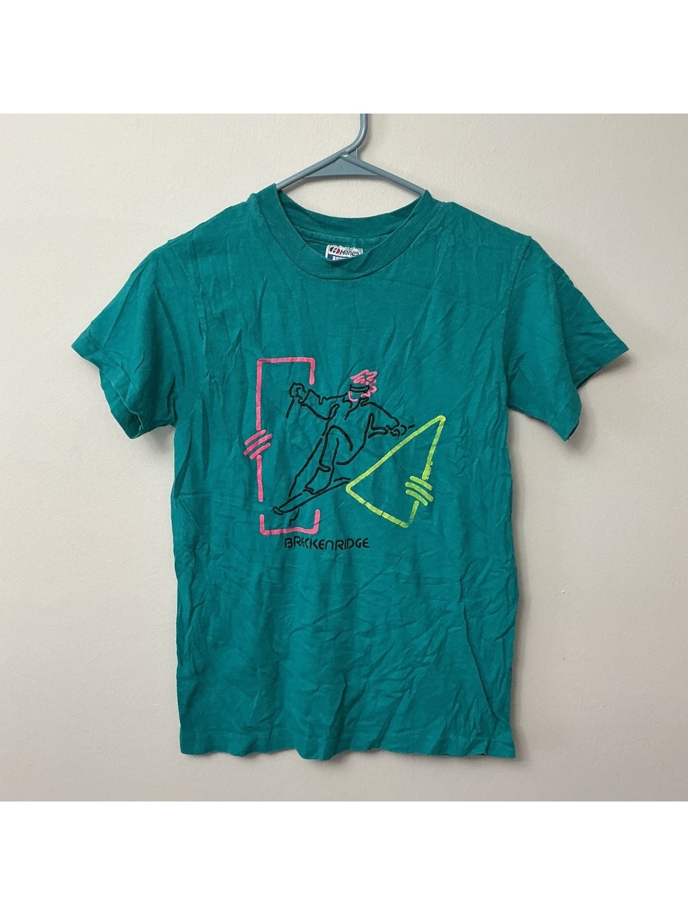 Vintage Hanes Breckenridge Graphic T-Shirt, Soft Cotton, Size Small